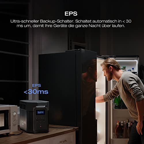 EF ECOFLOW DELTA 2 Max tragbare Powerstation 2048Wh, LFP Akku 3000 Zyklen