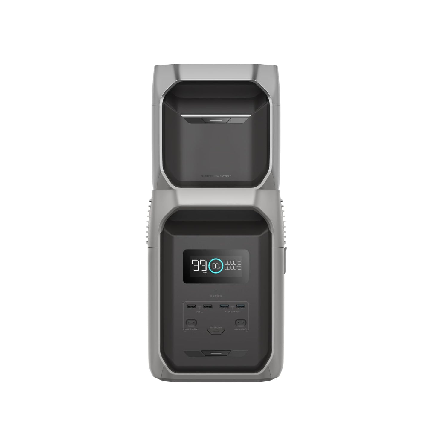 EcoFlow Tragbare Powerstation DELTA 3 1500 mit intelligentem Zusatzakku DELTA 3, LiFePO4 Batterie, max. Ausgang 2200 W