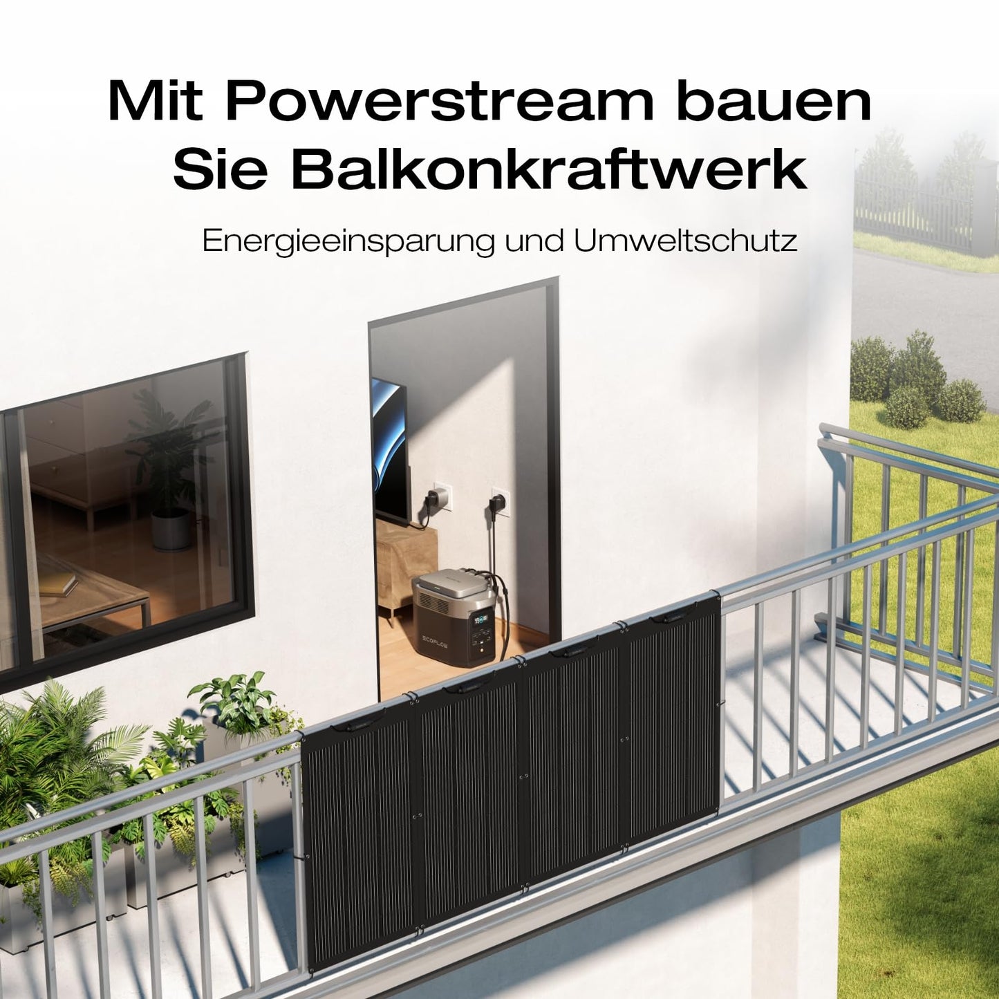 EF ECOFLOW DELTA 2 Tragbare Powerstation 1024Wh, Solargenerator erweiterbarer Kapazität bis zu 3kWh