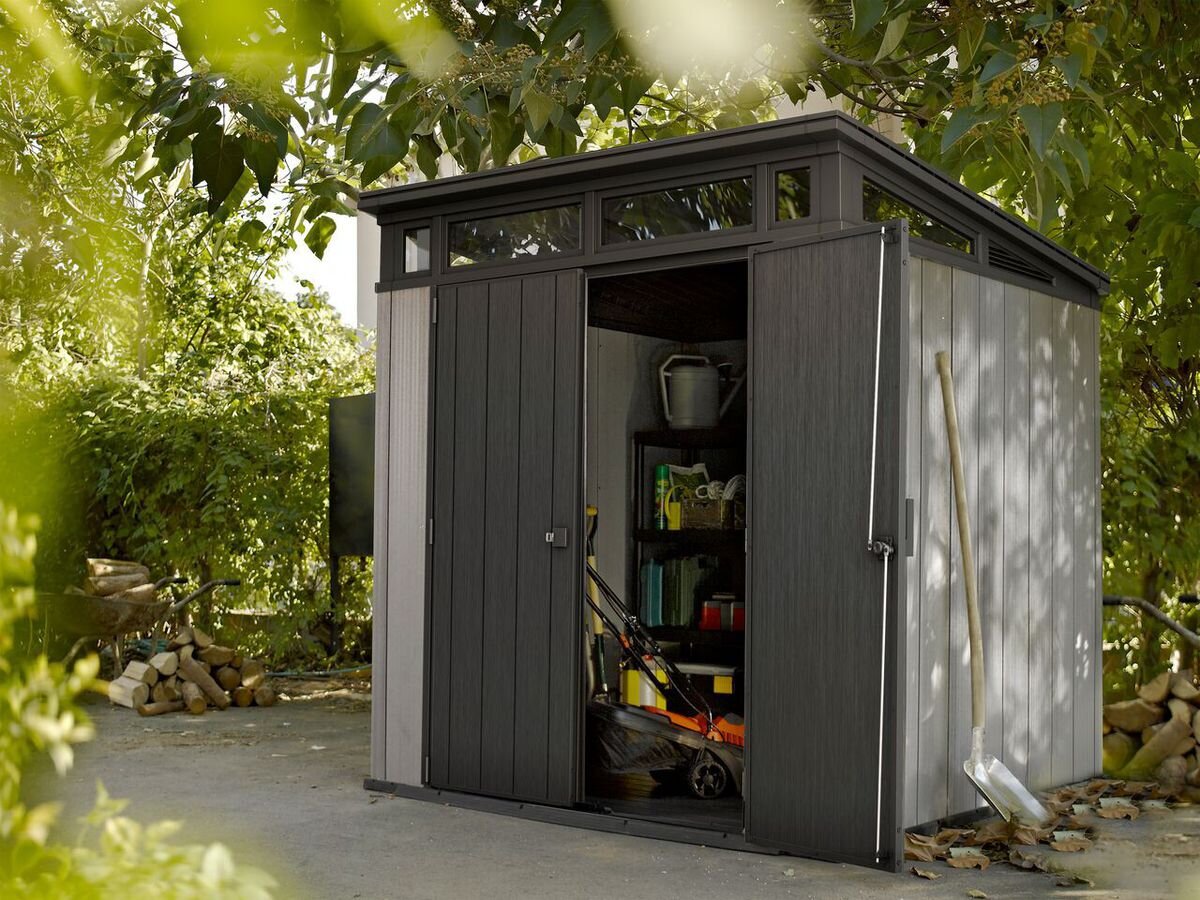 Kunststoffgerätehaus Artisan 7x7 grau / anthrazit Keter 17203426