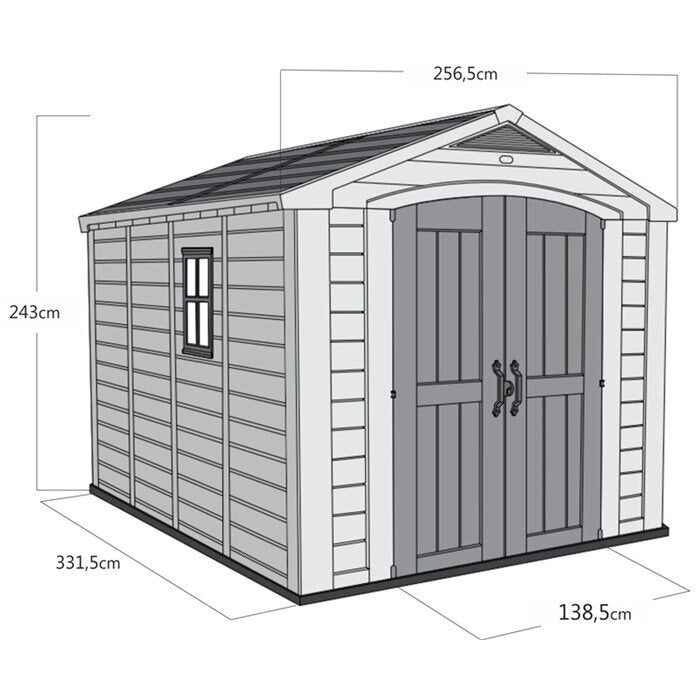 Kunststoffgerätehaus Keter FACTOR Fortis 8 x 11´