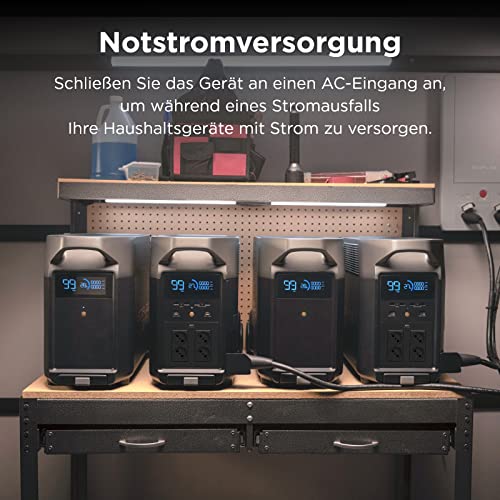 EF ECOFLOW Delta Pro Smart Zusatzakku, 3.600 Wh Kapazität, Delta Pro erweiterbar auf bis zu 10,8 kWh