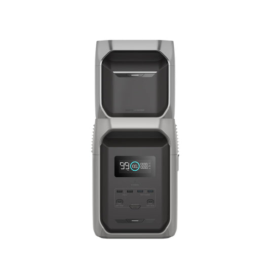 EcoFlow Tragbare Powerstation DELTA 3 1500 mit intelligentem Zusatzakku DELTA 3, LiFePO4 Batterie, max. Ausgang 2200 W