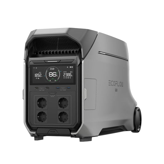 EF ECOFLOW DELTA Pro 3 Tragbare Powerstation, 4096Wh LFP-Batterie, erweiterbar auf 12 kWh, 4000W AC Ausgang