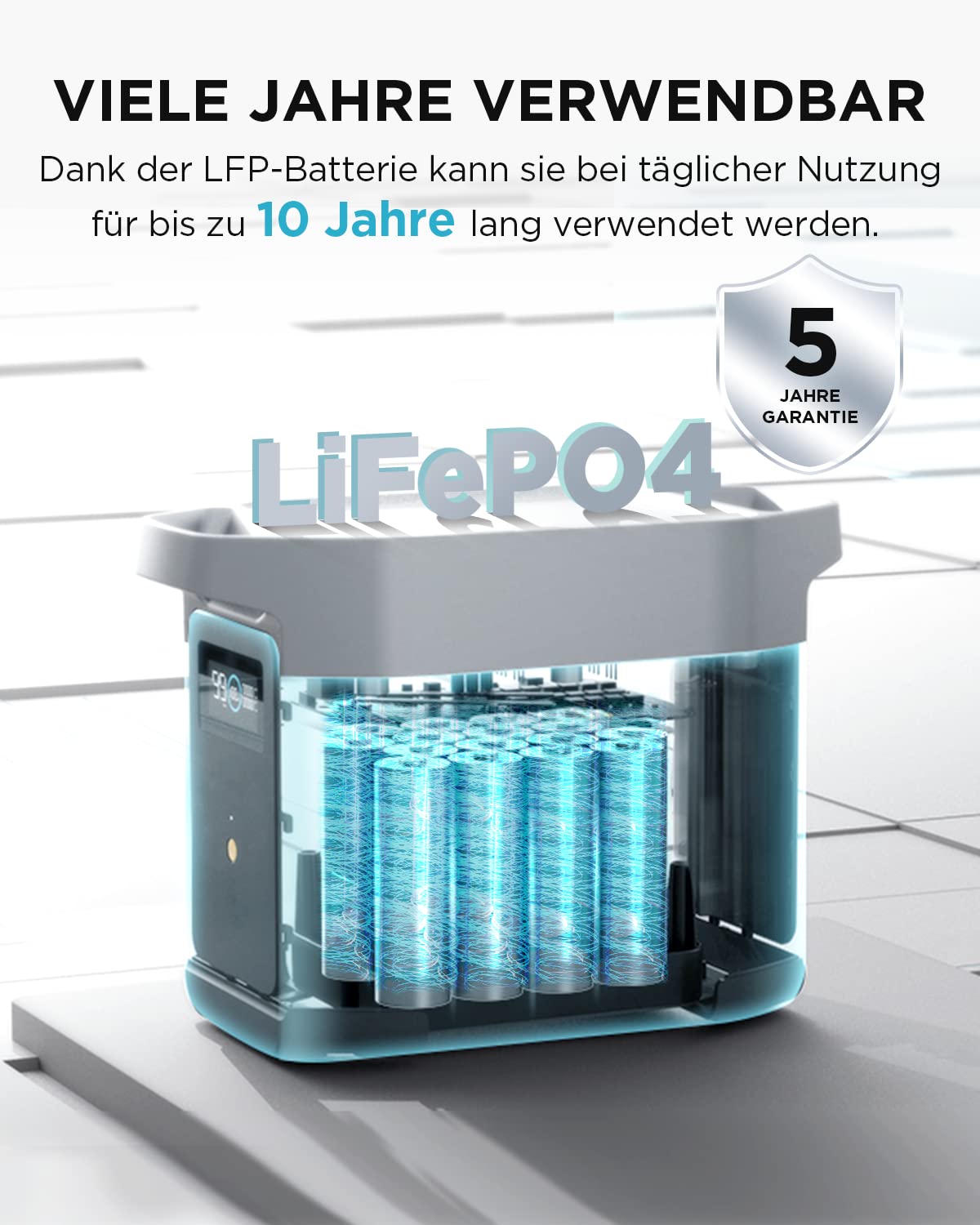 EF ECOFLOW Delta 2 Zusatzakku 1024Wh erweiterbare Energie für, Camping, Notfallstrom Zuhause, Wohnmobil, Delta 2 EB