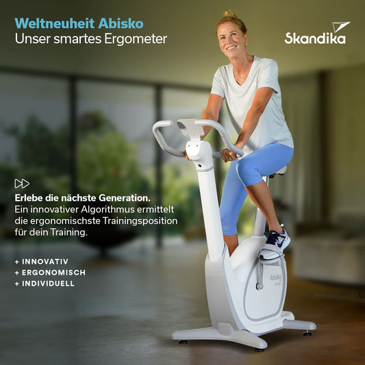Skandika Ergometer Abisko – Automatische Körpergrößenanpassung, App-Steuerung, 36 Widerstandsstufen