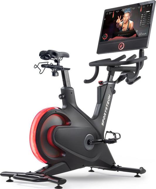 Sportstech Speedbike sBike | 21,5" Touch-Display | LED-Feedback | Kurse